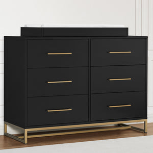 Jade 6 Drawer Dresser with Interlocking Drawers 5