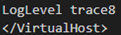 apache LogLevel trace8