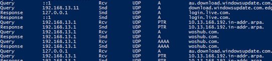 converting Windows Server DNS log file to convenient format using powershell script Get-DNSDebugLog.ps1 