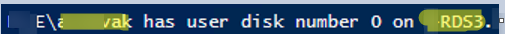 PowerShell script: find the RDS host where UPD (VHDX is mounted 