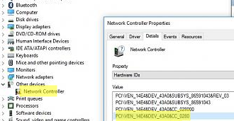 unknown network adapter - check for VID and PID