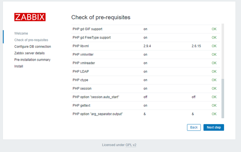 zabbix install script