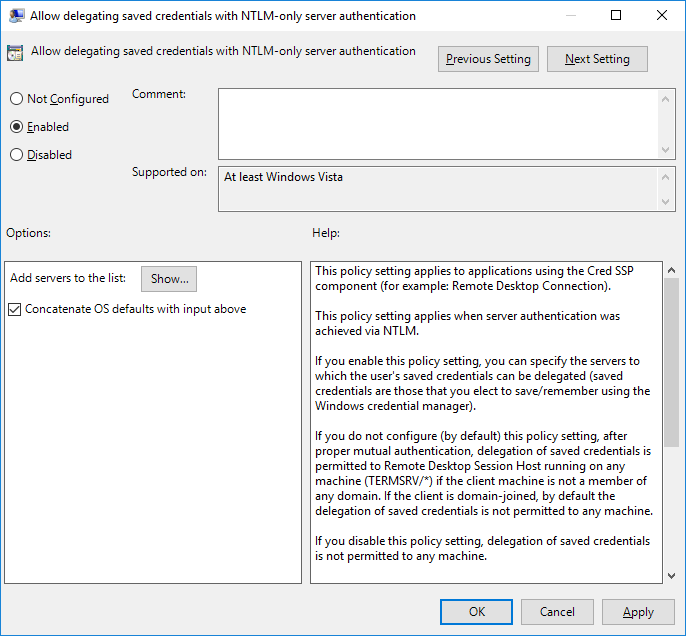 add delegated rdp servers