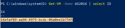 get-vm id - hyper-v